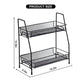 2 Layer Metal Stand Multi-Purpose Organizer