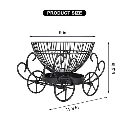 2 Tier Decorative Fruit Basket Stylish Kitchen Organizer