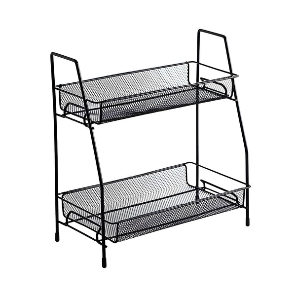 2 Layer Metal Stand Multi-Purpose Organizer