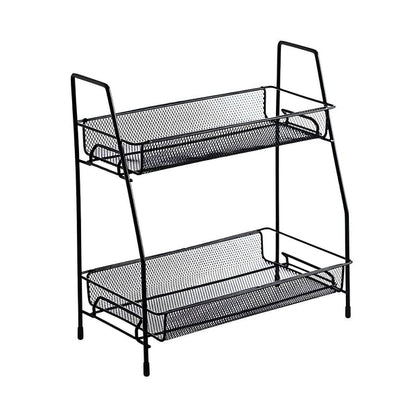 2 Layer Metal Stand Multi-Purpose Organizer