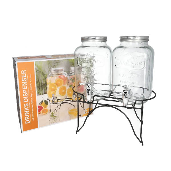 Danny Home Premium 3-Piece Dispenser Set with Practical Storage & Serving Design for Everyday Kitchen Organization