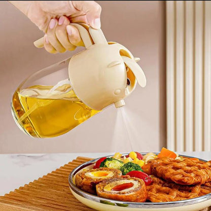 580ml Oil Spray Bottle for Controlled Spraying, Grilling, Baking and Cooking