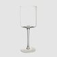 Crystal Wine Glass Set of 6 15oz Hand Blown Square Design Elegant Lead-Free Crystal Glasses