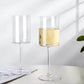 Crystal Wine Glass Set of 6 15oz Hand Blown Square Design Elegant Lead-Free Crystal Glasses