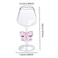 Elegant Bow Stem Glass Luxury Crystal Design