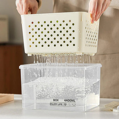 Stackable Fridge & Pantry Storage Container Set with Locking Lid (3pcs)