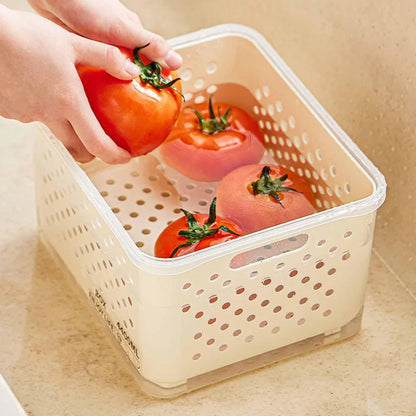 Stackable Fridge & Pantry Storage Container Set with Locking Lid (3pcs)