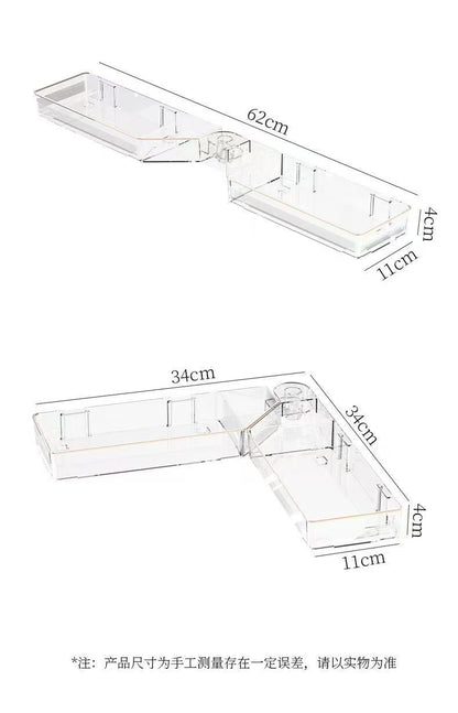 Wall Mounted Acrylic Bathroom Organizer Shelf