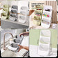 3-Tier Cutlery & Utensil Organizer with Drain Tray Kitchen Counter Storage Rack