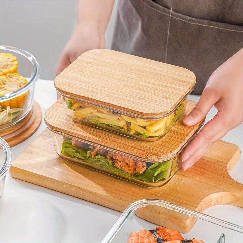 4 Pcs Glass Food Storage Containers Set – Airtight Glass