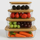 4 Pcs Glass Food Storage Containers Set – Airtight Glass