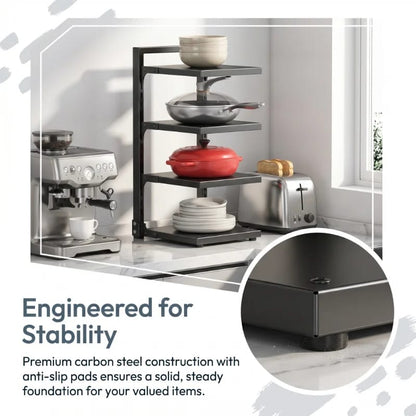 Premium Multi-Layer Bathroom Storage Rack – Space Saving Metal Organizer Shelf
