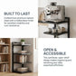 Premium Multi-Layer Bathroom Storage Rack – Space Saving Metal Organizer Shelf