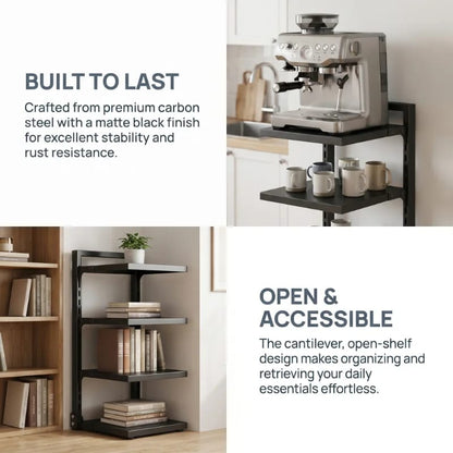 Premium Multi-Layer Bathroom Storage Rack – Space Saving Metal Organizer Shelf