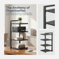Premium Multi-Layer Bathroom Storage Rack – Space Saving Metal Organizer Shelf