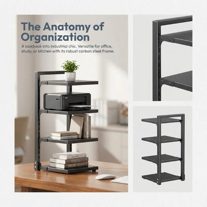 Premium Multi-Layer Bathroom Storage Rack – Space Saving Metal Organizer Shelf