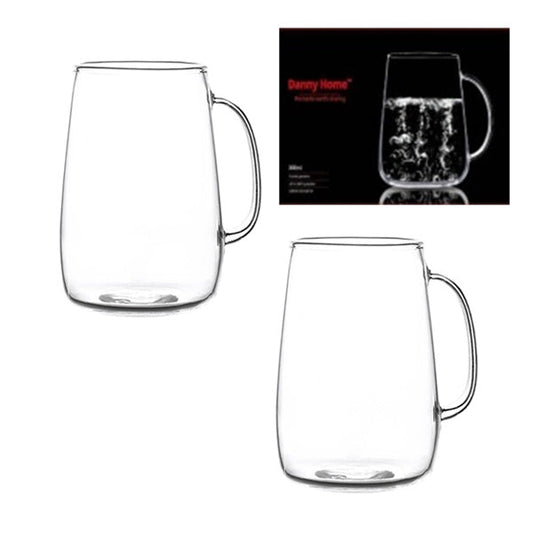 Danny Home Premium Beverage Glass Set – 2-Piece Collection, 450ml Elegant Drinking Glasses