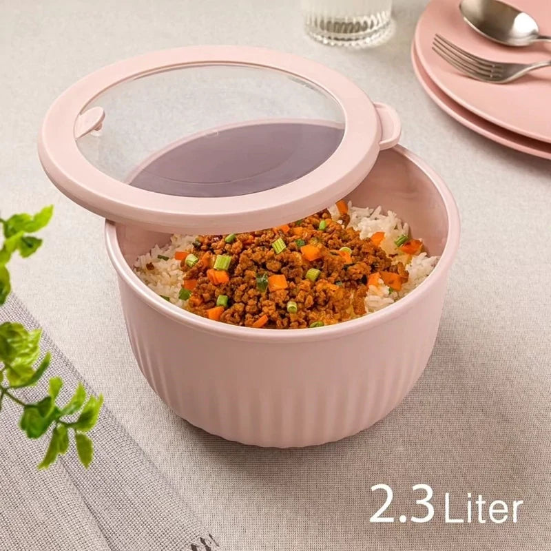 Limon Pure vent Stackable 3-Pcs Bowl Set with Vented Lid
