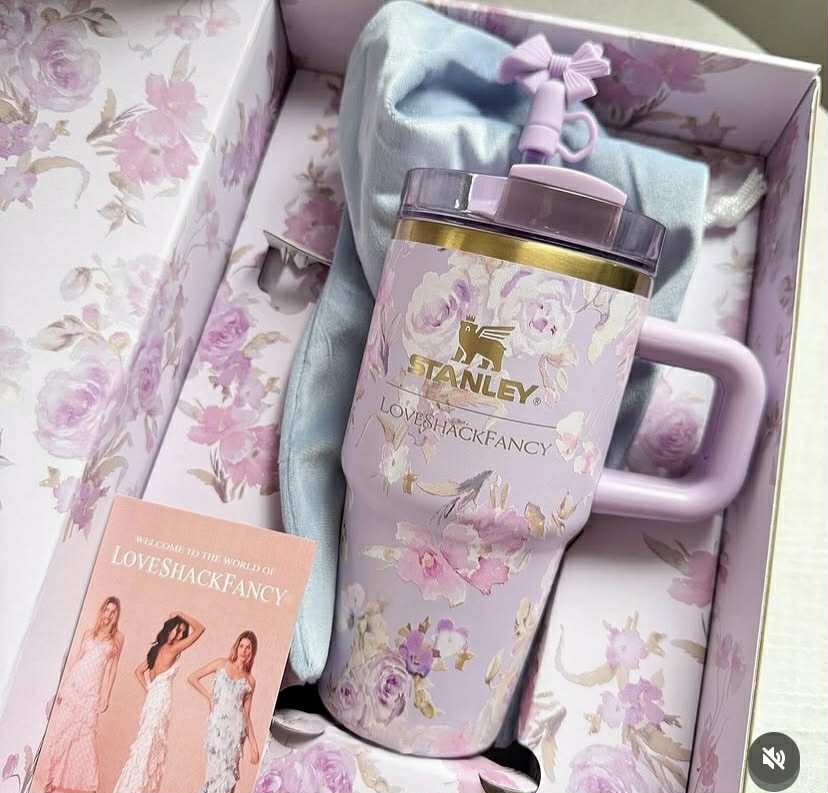 Stanley X Love Shack Fancy Floral Luxe Gift 20oz Tumbler Stylish & Durable