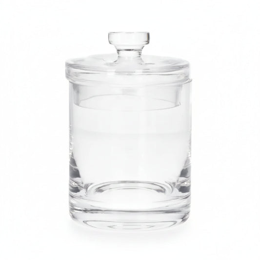 Danny Home Premium Glass Storage Jar 9x9x14cm for Elegant Everyday Dining & Entertaining