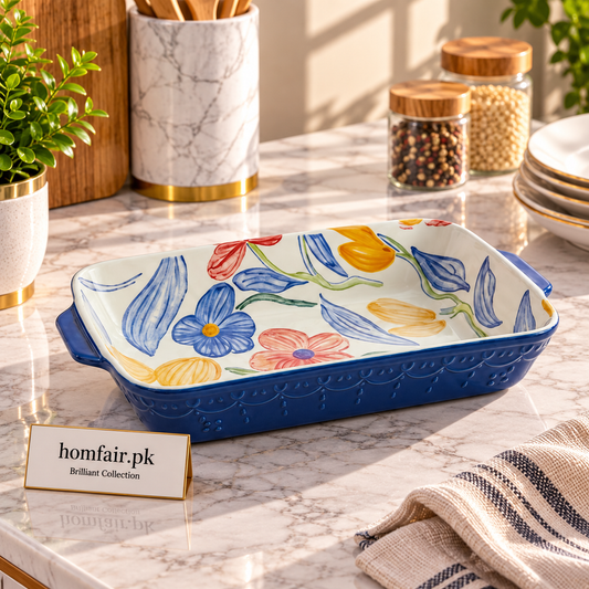 Brilliant Luxury Cottagecore 9" Baking Dish – Stylish Oven-to-Table Bakeware for Everyday Use