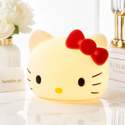 Big Hello Kitty Desk Lamp Soft Ambient Night Light