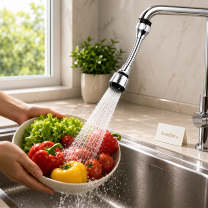 360° Flexible Faucet Sprayer Extension – Rotating Sink Tap Nozzle