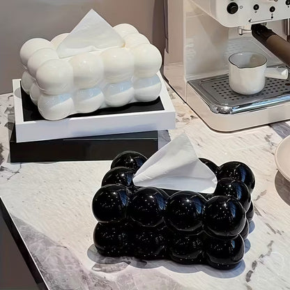Bubble Bow Tissue Box Cute Decorative Tissue Holder