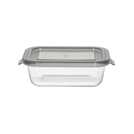 Danny Home Premium 400ml Rectangular Crisper Glass with PP Lid for Elegant Everyday Dining & Kitchen Organization