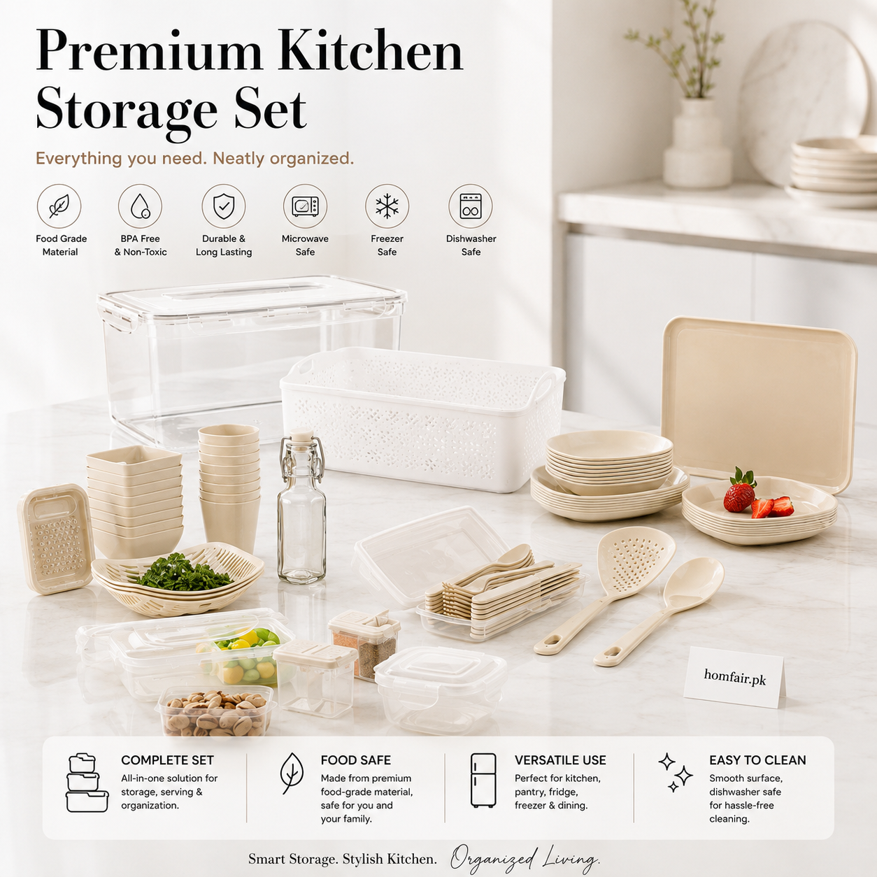 Limon Grand 85-Pcs Gathering & Picnic Set