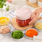Premium Manual Pull-String Vegetable Chopper & Quick Mincer