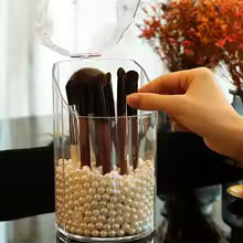 Acrylic Pearls Cosmetic Organizer Makeup Storage Box