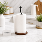 Luxury Wooden Paper Towel Holder Stand Modern Kitchen Tissue Roll Dispenser (Tissue not inculded)
