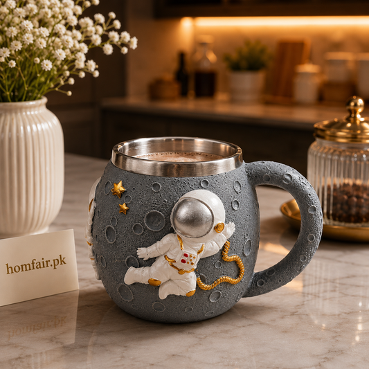Astronaut Moon Ceramic Coffee Mug 3D Novelty Coffee Cup