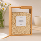 Bamboo Wooden Grain Storage Box Airtight Food Container for Kitchen