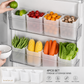 4-Piece Refrigerator Door Storage Bin Set for Fruits & Vegetables (4pcs)