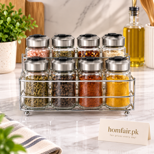 Danny Home Premium Spice Jar Set – Practical Kitchen Essential for 9-piece set, 100ml for Everyday Use