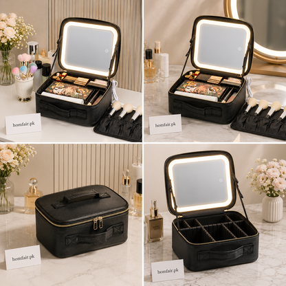 Luxury LED Makeup Case with Lighted Mirror