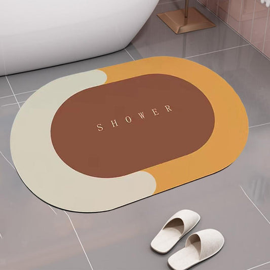 Yellow Shower Mat for Home Entrance Non-Slip Door Mat for Indoor & Outdoor Use