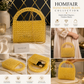 Handcrafted Crystal Beaded Bag with Gold Chain Strap