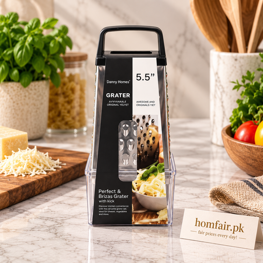 Danny Home Premium 4-Sided Kitchen Grater – Versatile Multi-Surface Food Preparation Tool
