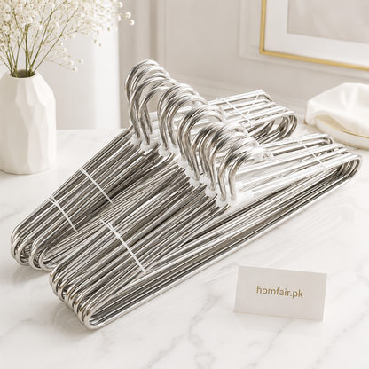 Premium Stainless Steel Clothes Hangers – 10 Pcs