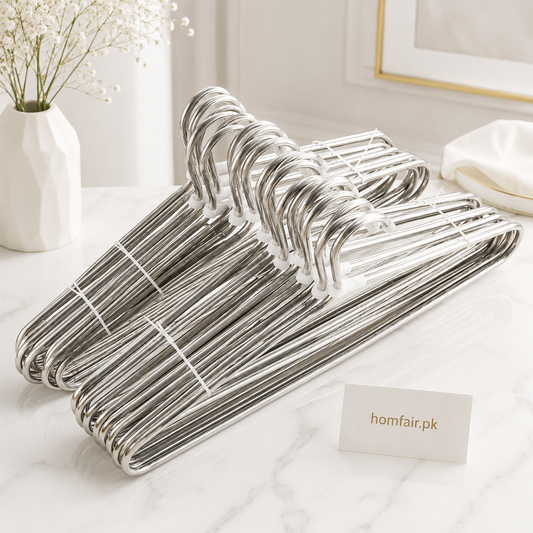 Premium Stainless Steel Clothes Hangers – 10 Pcs