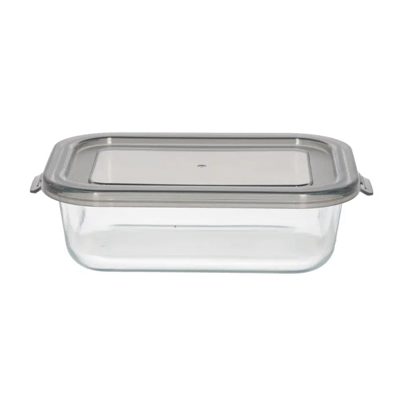 Danny Home Premium 630ml Rectangular Crisper Glass with PP Lid for Elegant Everyday Dining & Kitchen Organization