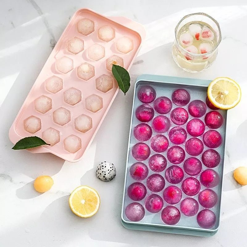 Ball Shape Silicone Ice Tray for Easy Homemade Ice and Chilled Drinks