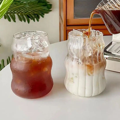 Premium Bamboo Lid Glass Mug with Straw Eco-Friendly Drinkware