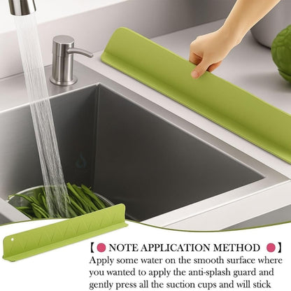 Luxury Suction Sink Water Blocking Plate | Kitchen Sink Splash Guard
