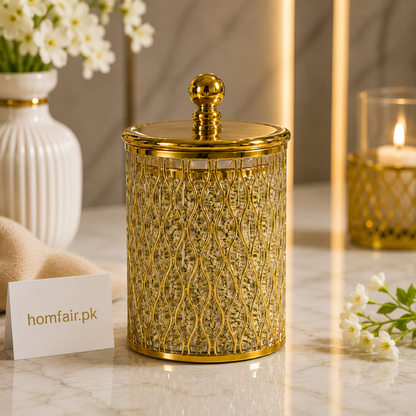 Luxury Glass Candy & Dry Fruit Storage Jar