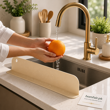 Luxury Suction Sink Water Blocking Plate | Kitchen Sink Splash Guard