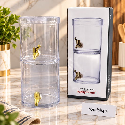 Danny Home Premium Juicer Glass Jar – 17.5 × 39.2cm Elegant Large Beverage Serving & Storage Jar